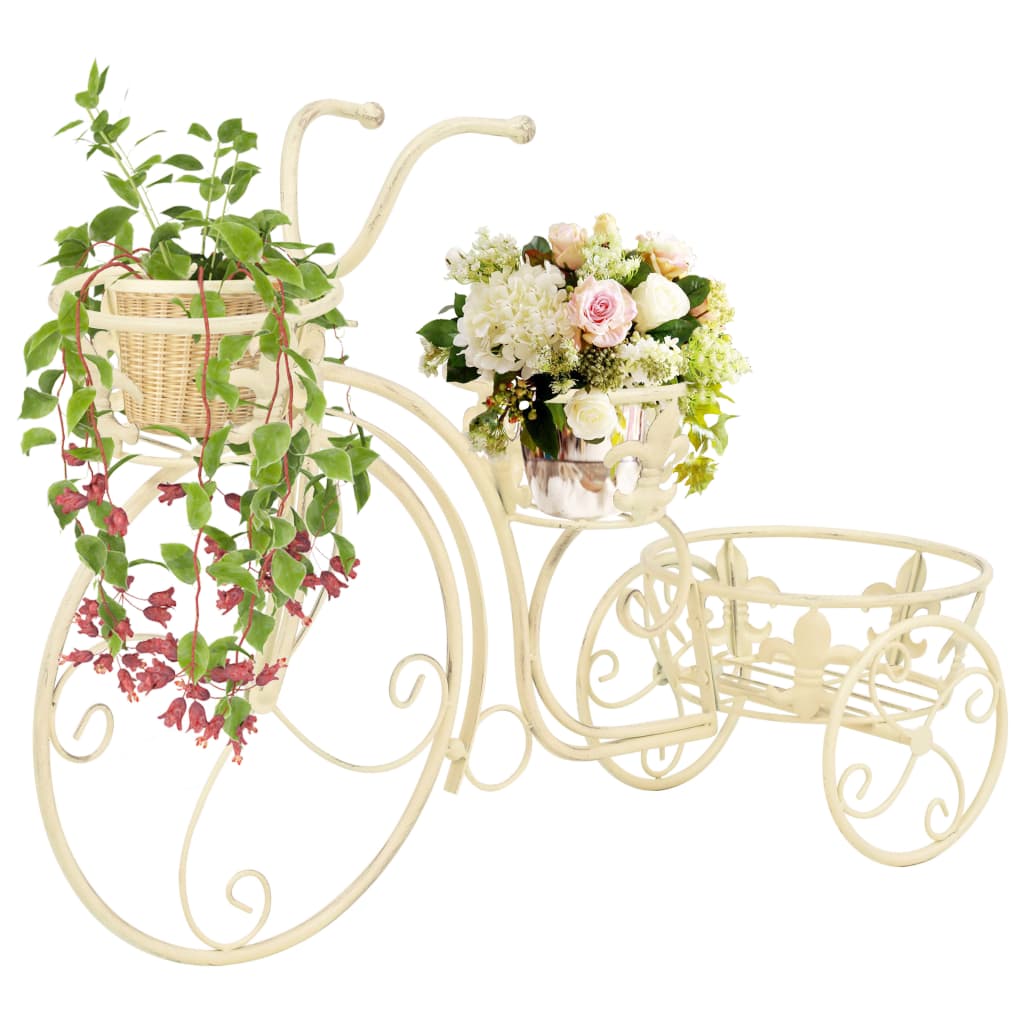 NNEVL Plant Stand Bicycle Shape Vintage Style Metal-0