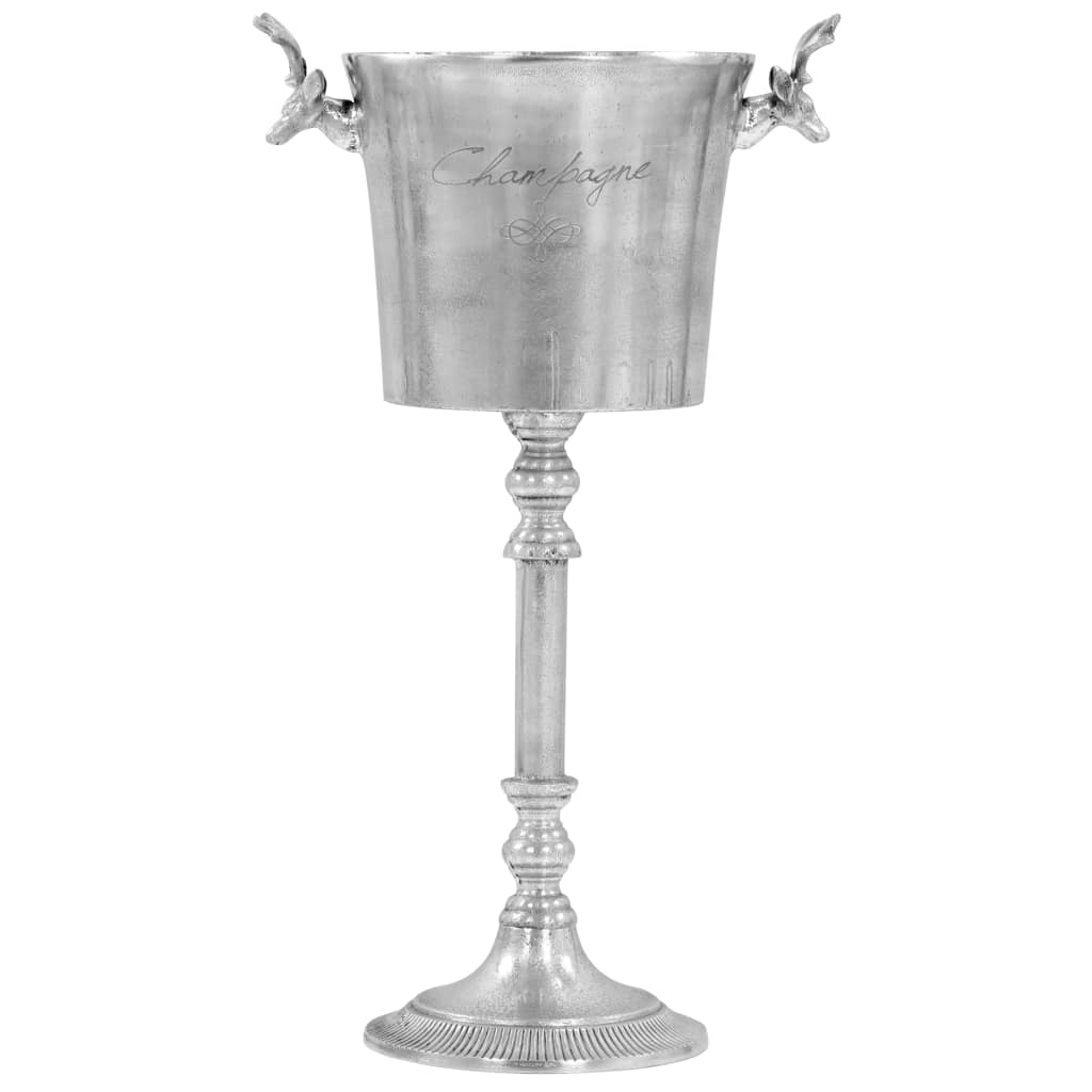 NNEVL Champagne Cooler Solid Aluminium 39x29x71 cm Silver-0
