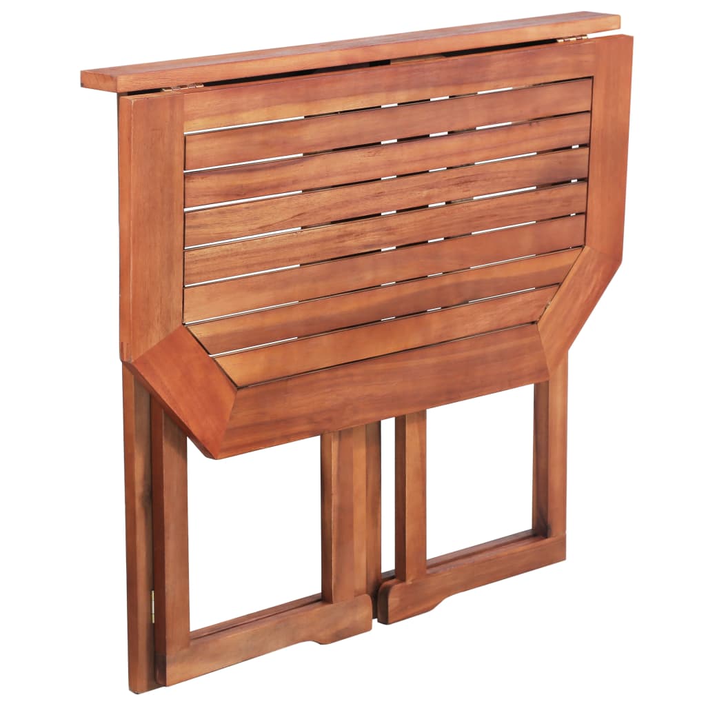 NNEVL 2 Piece Bistro Set Solid Acacia Wood-3