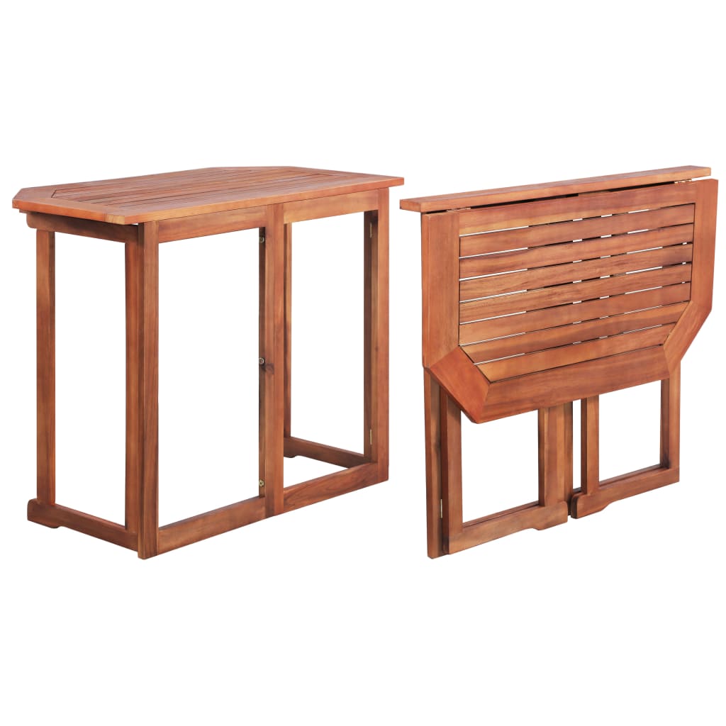 NNEVL Bistro Table 90x50x75 cm Solid Acacia Wood-0