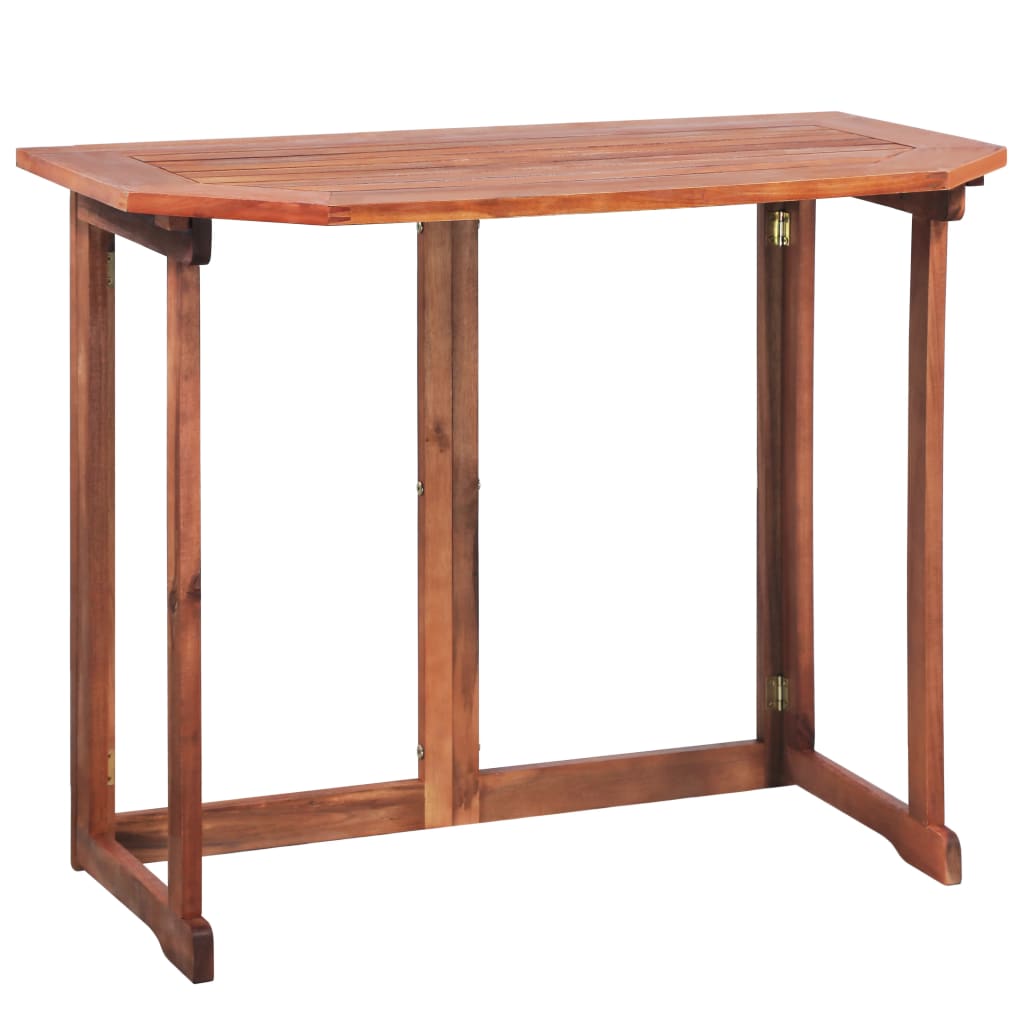 NNEVL Bistro Table 90x50x75 cm Solid Acacia Wood-1