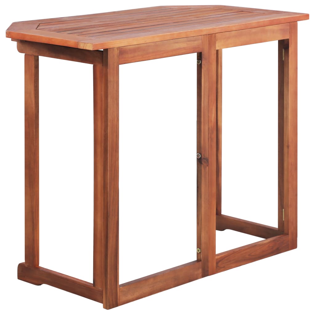NNEVL Bistro Table 90x50x75 cm Solid Acacia Wood-4