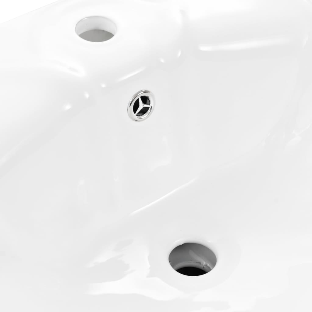 NNEVL Freestanding Basin with Pedestal Ceramic White 580x510x200 mm-4