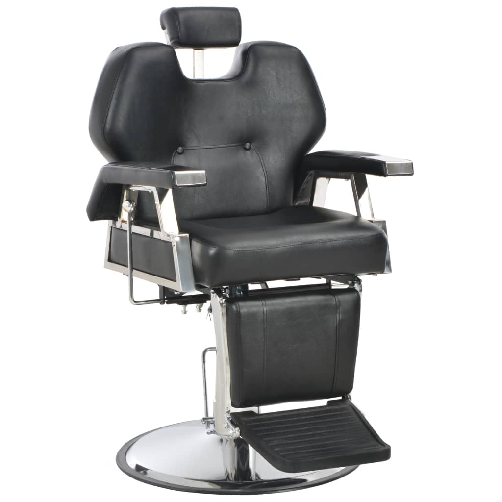 NNEVL Barber Chair Black 72x68x98 cm Faux Leather-0