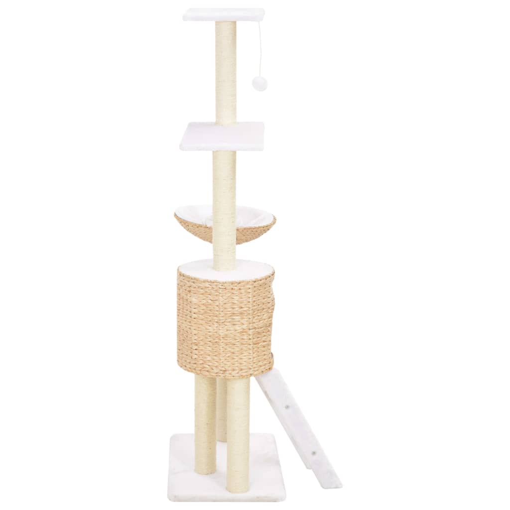 NNEVL Cat Tree with Sisal Scratching Post Seagrass-2