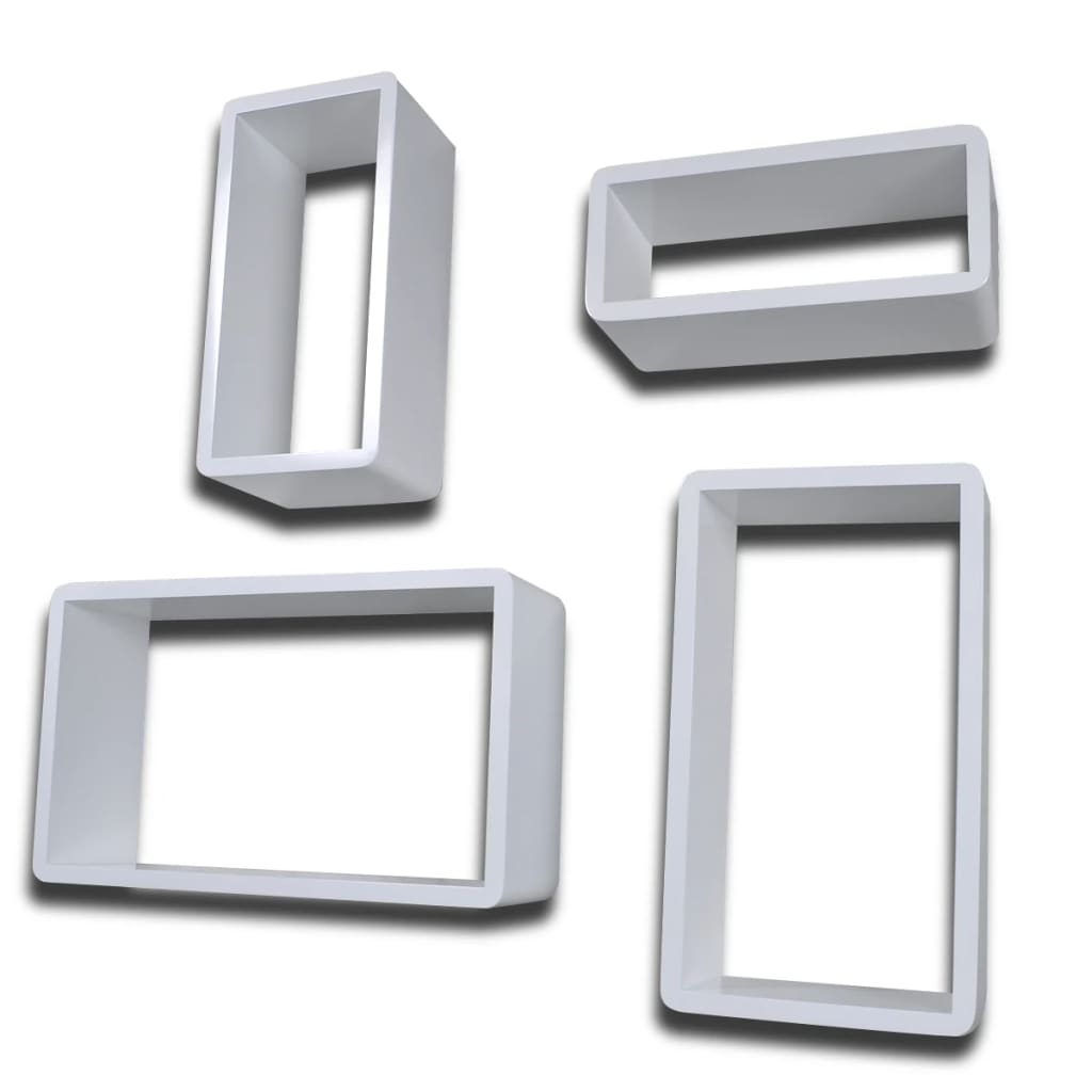 NNEVL Wall Cube Shelves 8 pcs White-1