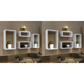 NNEVL Wall Cube Shelves 8 pcs White-0