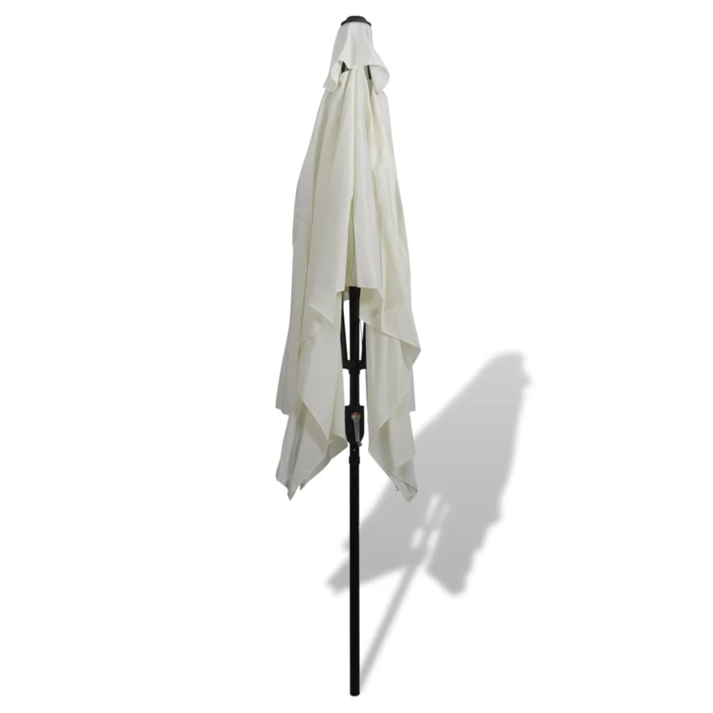 NNEVL Parasol 200 x 300 cm Sand White Rectangular-1