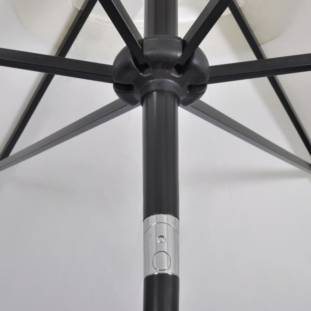 NNEVL Parasol 200 x 300 cm Sand White Rectangular-3