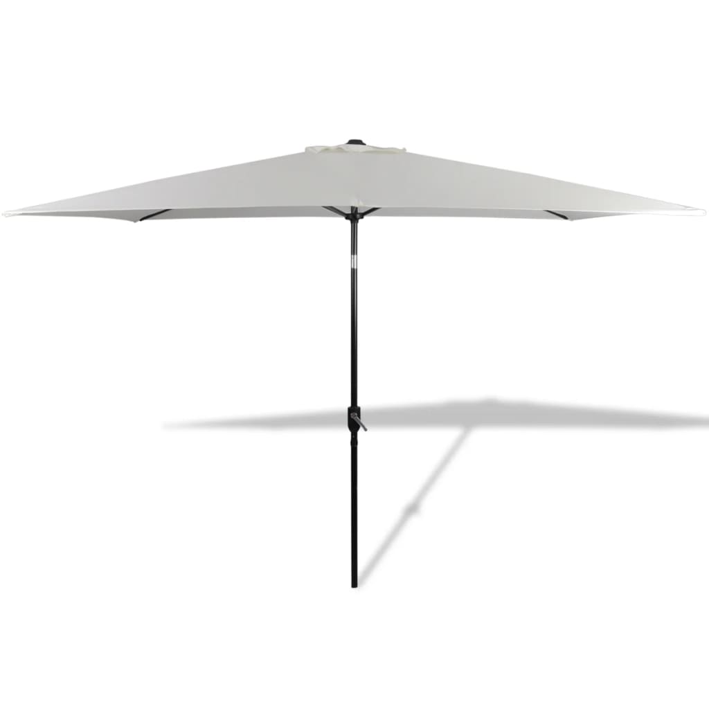 NNEVL Parasol 200 x 300 cm Sand White Rectangular-4