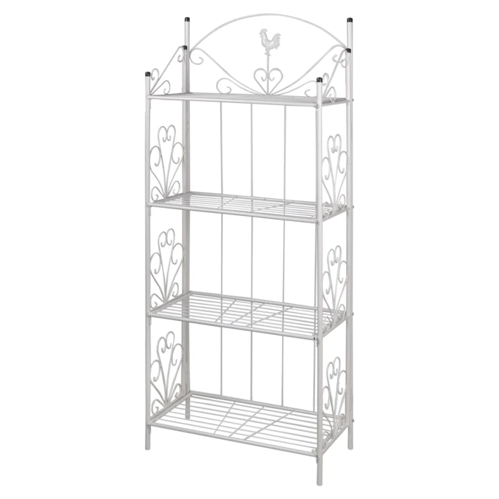 NNEVL Plant Rack Square White-0