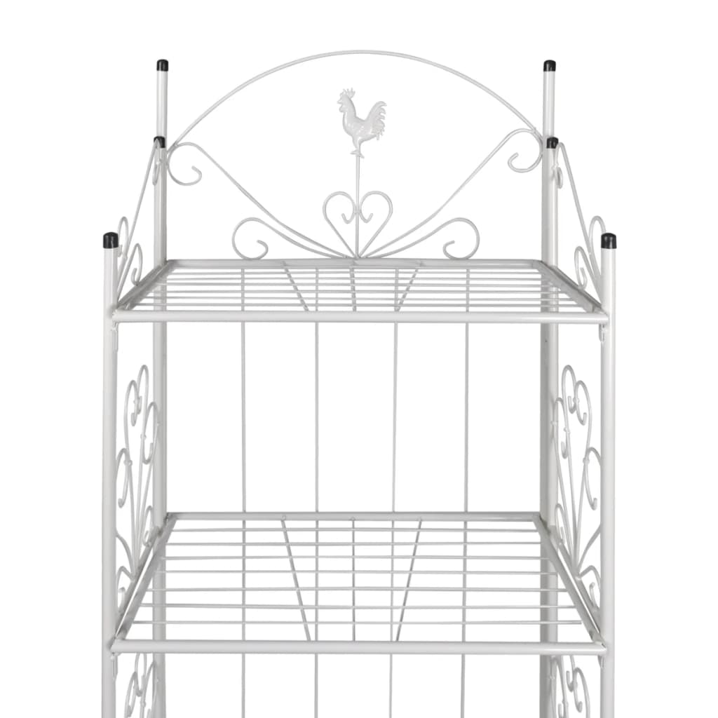 NNEVL Plant Rack Square White-2