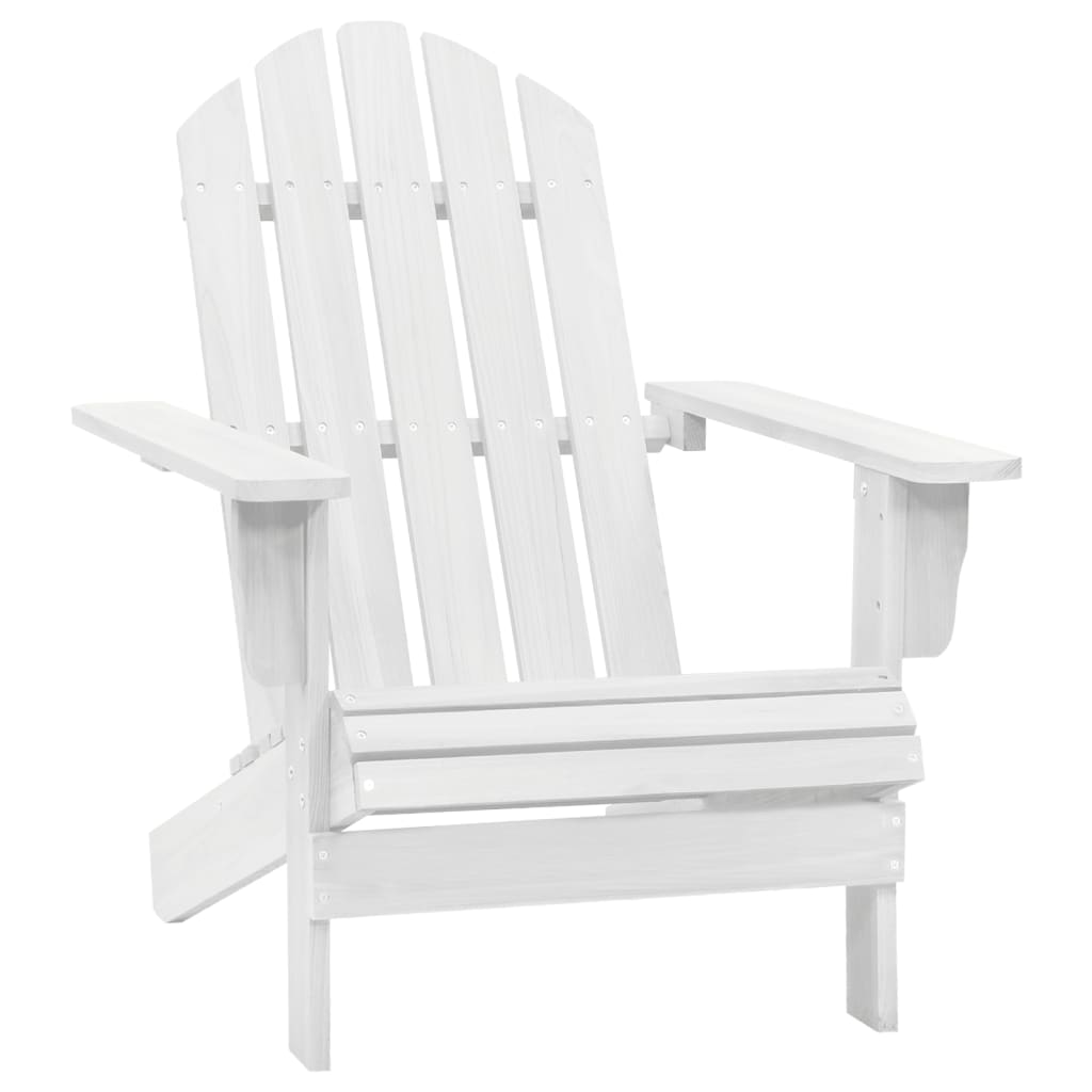 NNEVL Garden Chair Wood White-0