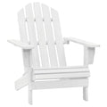 NNEVL Garden Chair Wood White-0