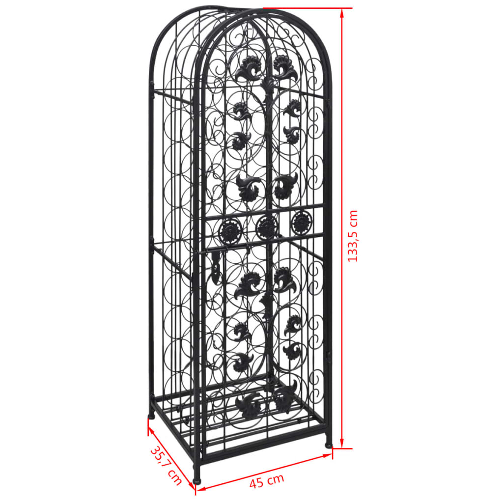 NNEVL Wine Rack for 45 Bottles Metal-4
