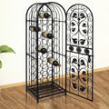 NNEVL Wine Rack for 45 Bottles Metal-0