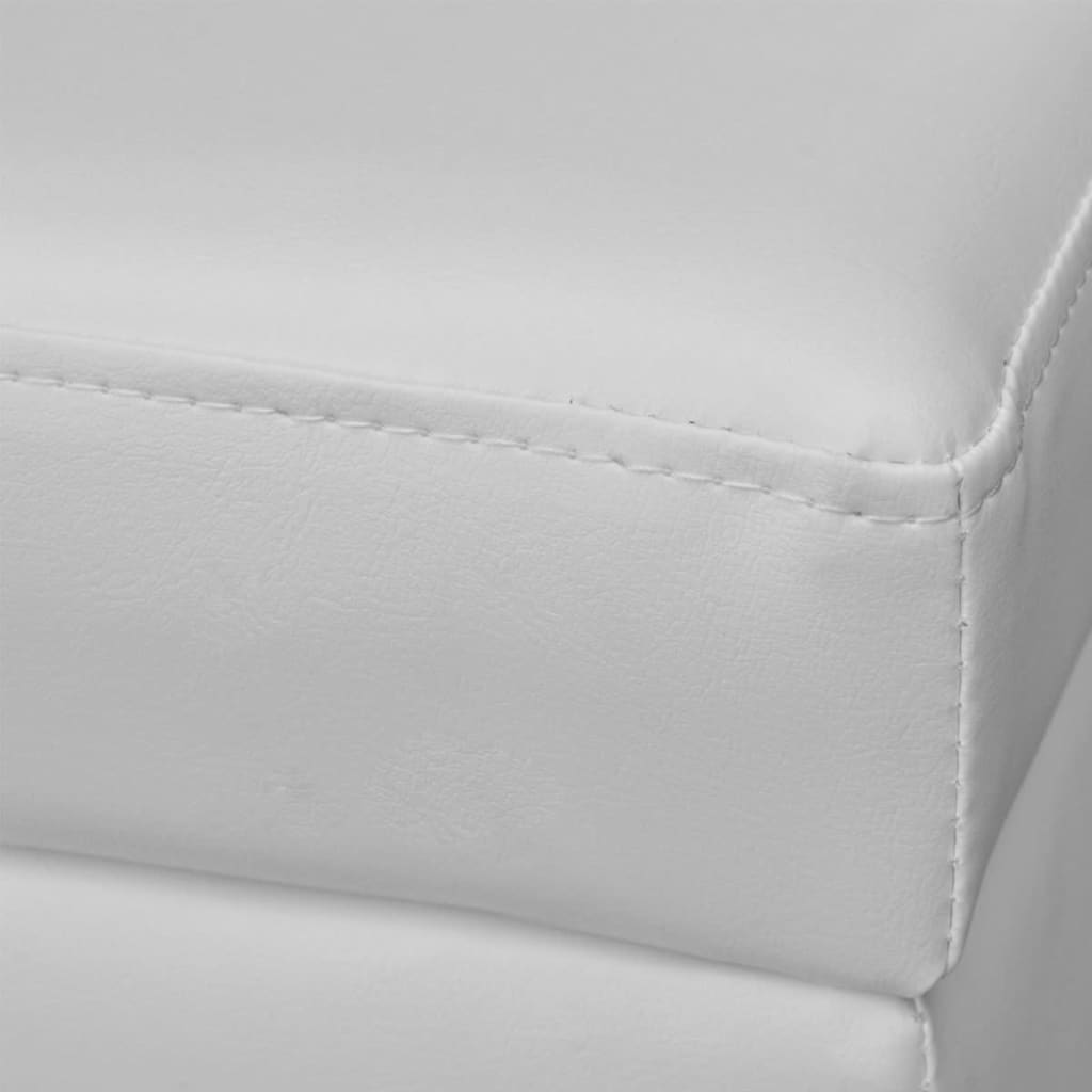 NNEVL Long Storage Bench Wood White-3