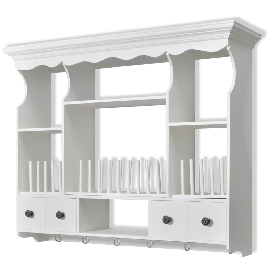 NNEVL Wooden Kitchen Wall Cabinet White-1