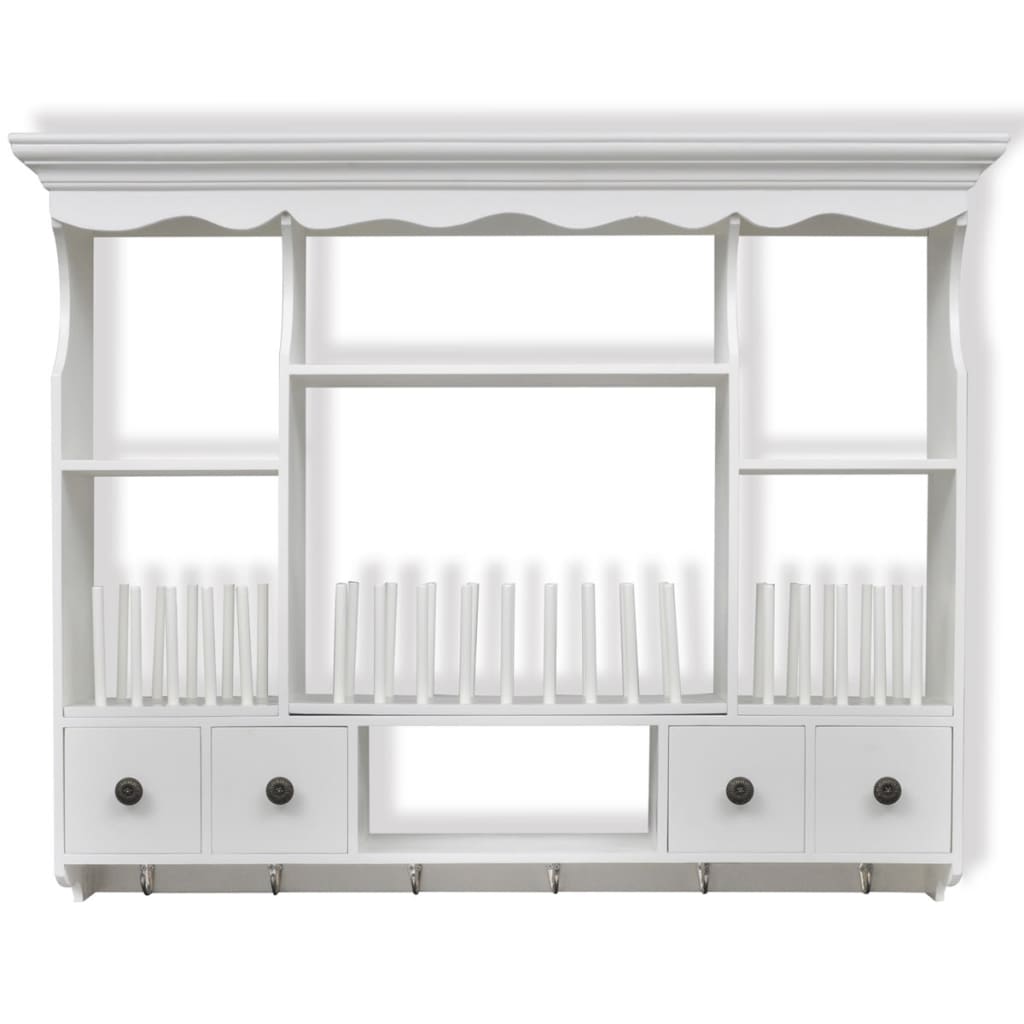 NNEVL Wooden Kitchen Wall Cabinet White-2