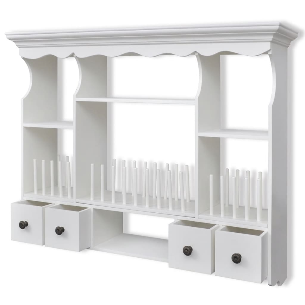 NNEVL Wooden Kitchen Wall Cabinet White-3