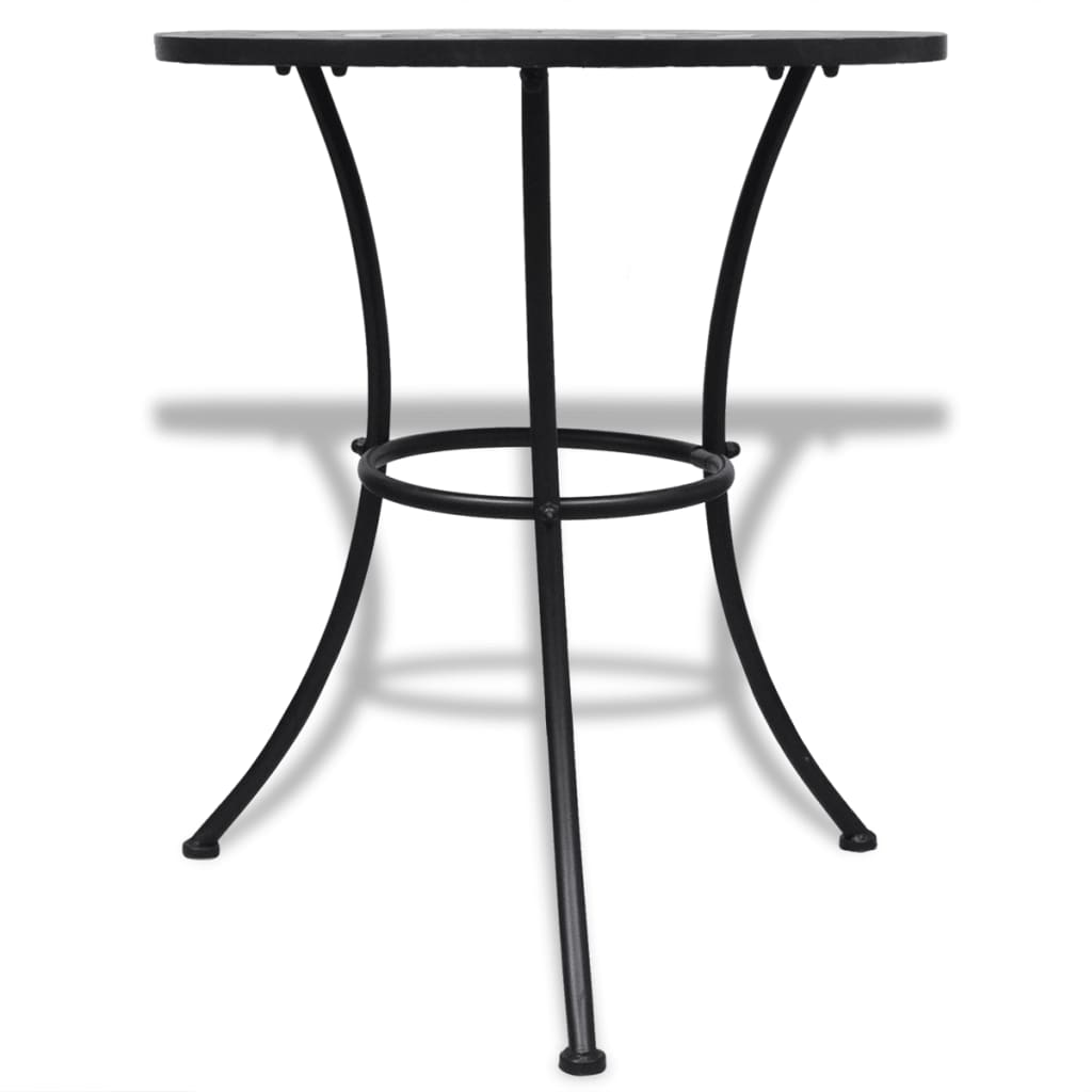NNEVL 3 Piece Bistro Set Ceramic Tile Terracotta and White-2