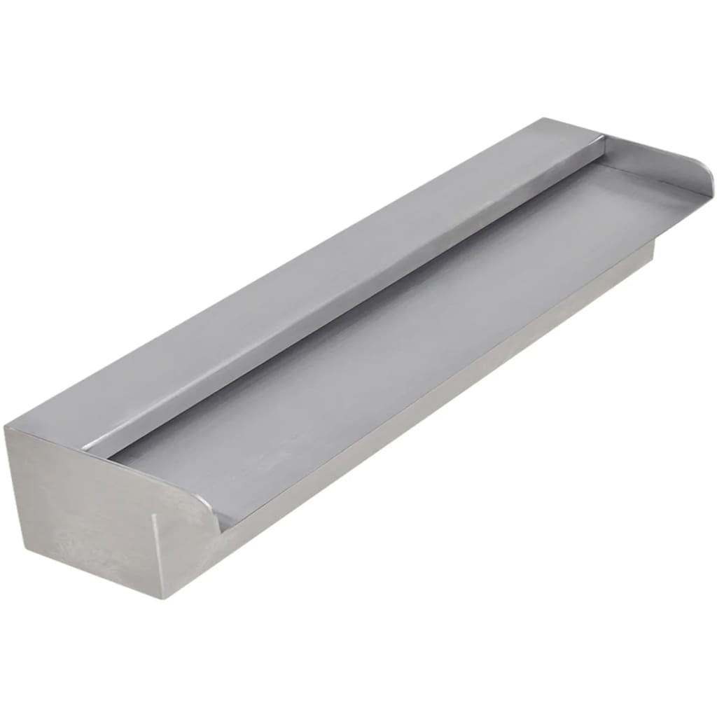 NNEVL Rectangular Waterfall Pool Fountain Stainless Steel 45 cm-1