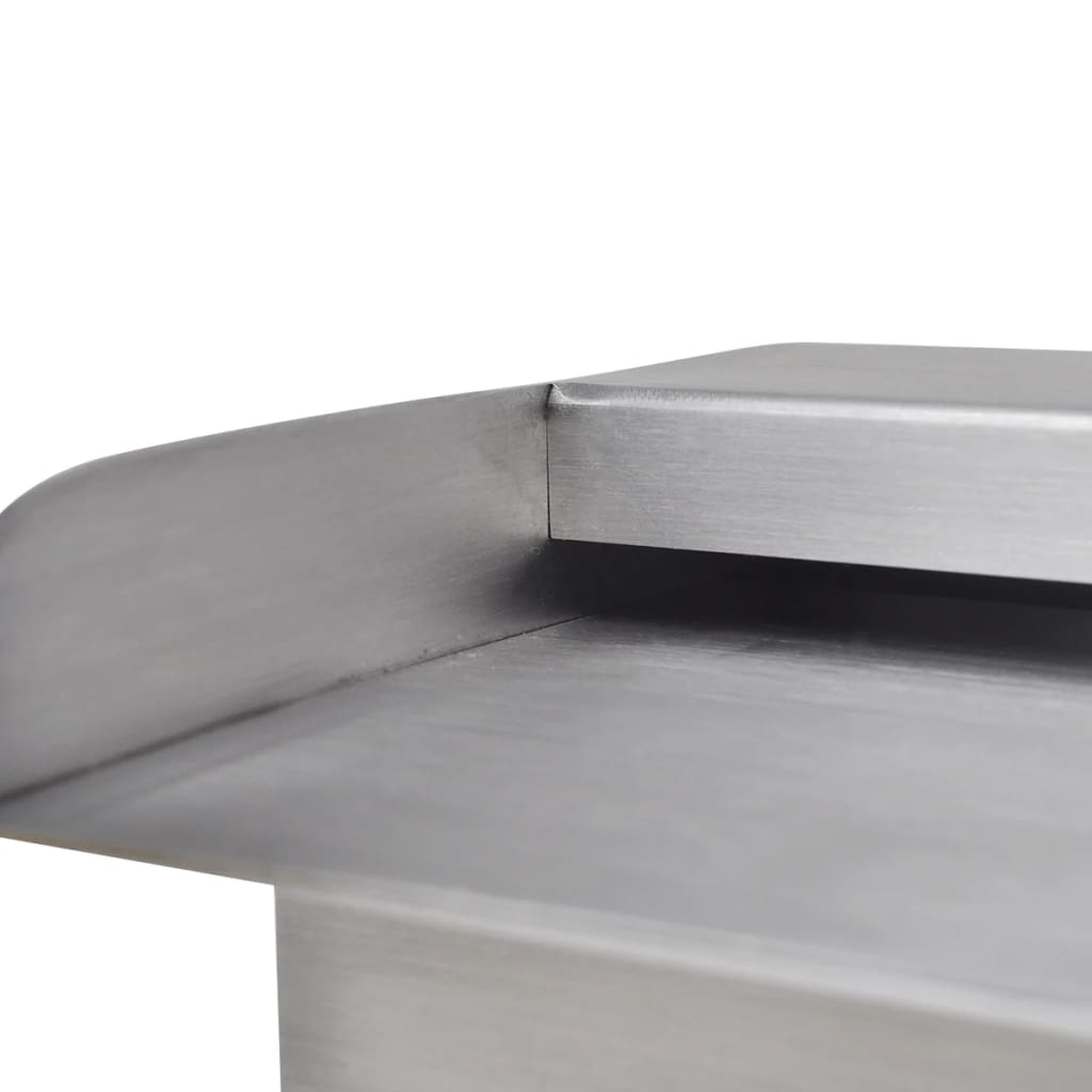 NNEVL Rectangular Waterfall Pool Fountain Stainless Steel 45 cm-4