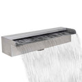 NNEVL Rectangular Waterfall Pool Fountain Stainless Steel 45 cm-0