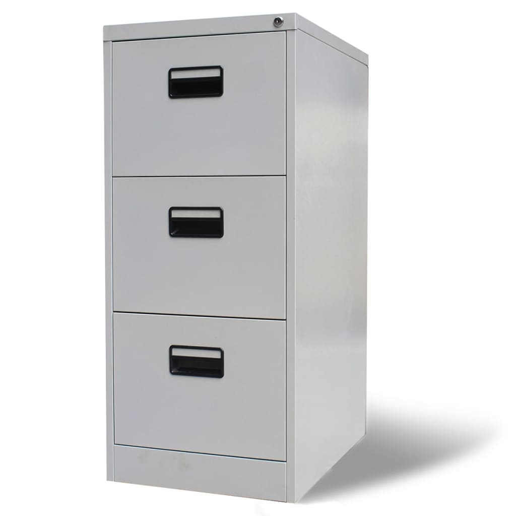 NNEVL Filing Cabinet Light Grey 46x62x102.5 cm Steel-0