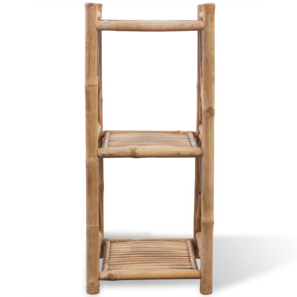 NNEVL 3-Tier Square Bamboo Shelf-1