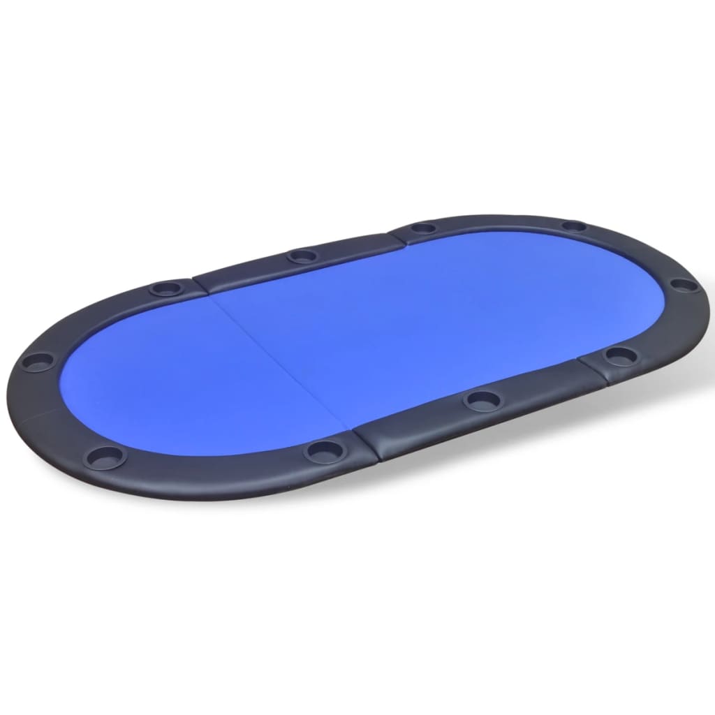 NNEVL 10-Player Foldable Poker Tabletop Blue-1