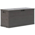 NNEVL Garden Storage Box Brown 120x50x60 cm Poly Rattan-0