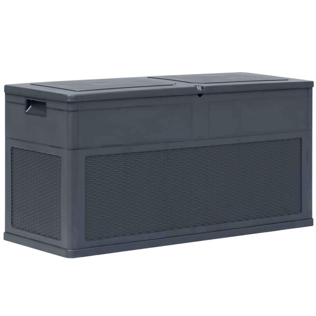 NNEVL Garden Storage Box Brown 120x50x60 cm Poly Rattan-0