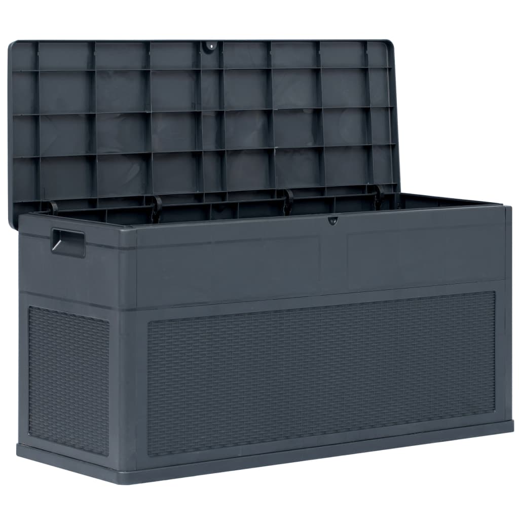NNEVL Garden Storage Box Brown 120x50x60 cm Poly Rattan-1