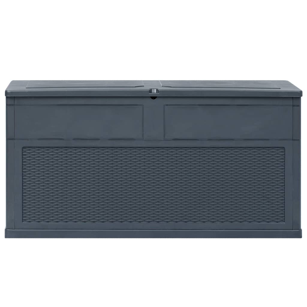 NNEVL Garden Storage Box Brown 120x50x60 cm Poly Rattan-2