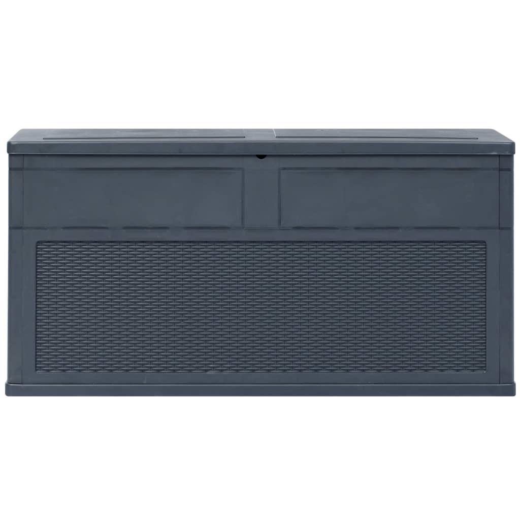 NNEVL Garden Storage Box Brown 120x50x60 cm Poly Rattan-3