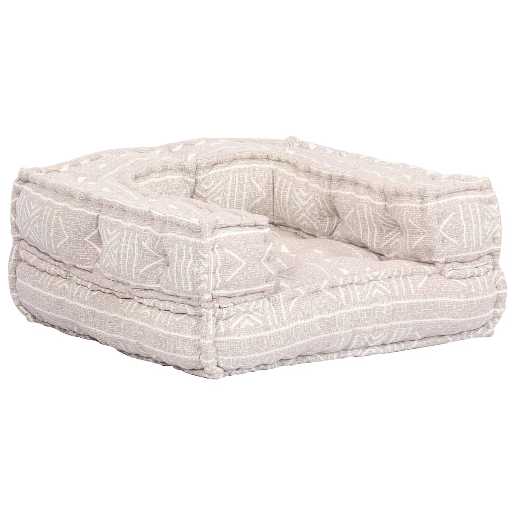 NNEVL Single Modular Pouffe Beige Fabric-3