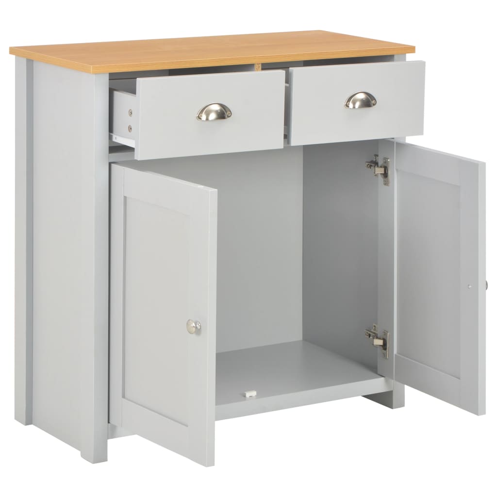 NNEVL Sideboard Grey 79x35x81 cm-1