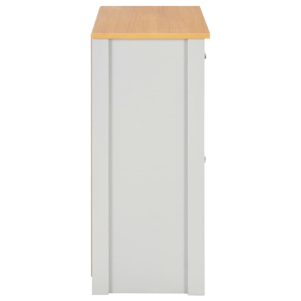 NNEVL Sideboard Grey 79x35x81 cm-4