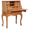 NNEVL Secretary Desk 78x42x103 cm Solid Mahogany Wood-0