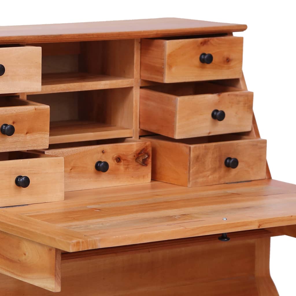 NNEVL Secretary Desk 78x42x103 cm Solid Mahogany Wood-4