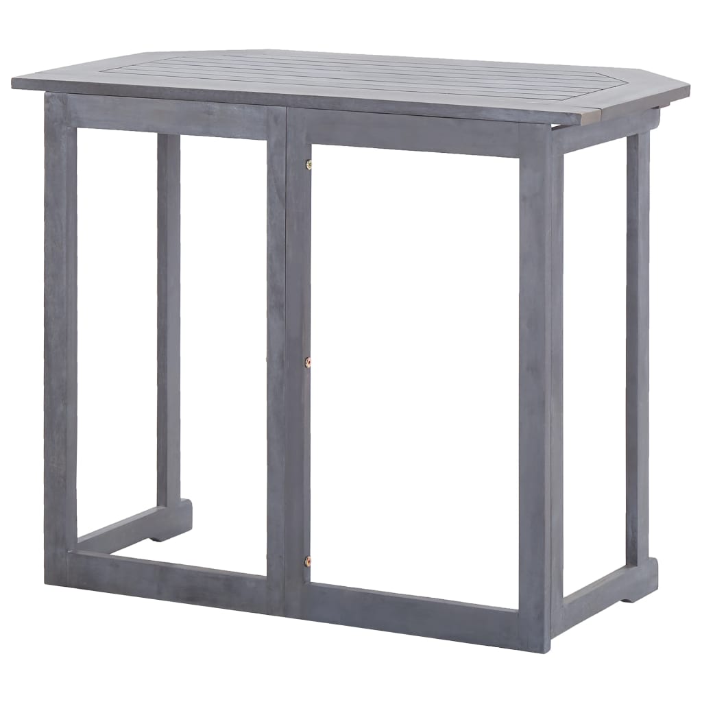 NNEVL Folding Balcony Table 90x50x74 cm Solid Acacia Wood-1