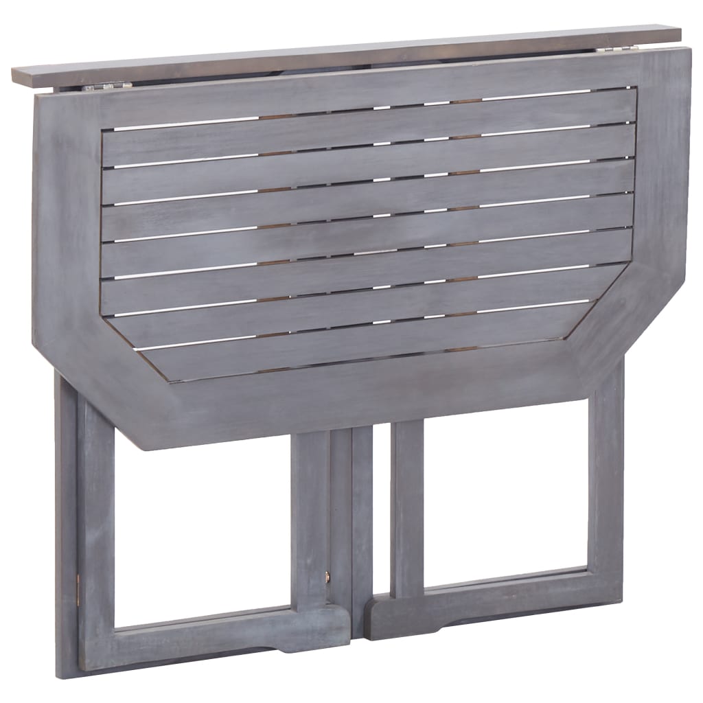 NNEVL Folding Balcony Table 90x50x74 cm Solid Acacia Wood-3