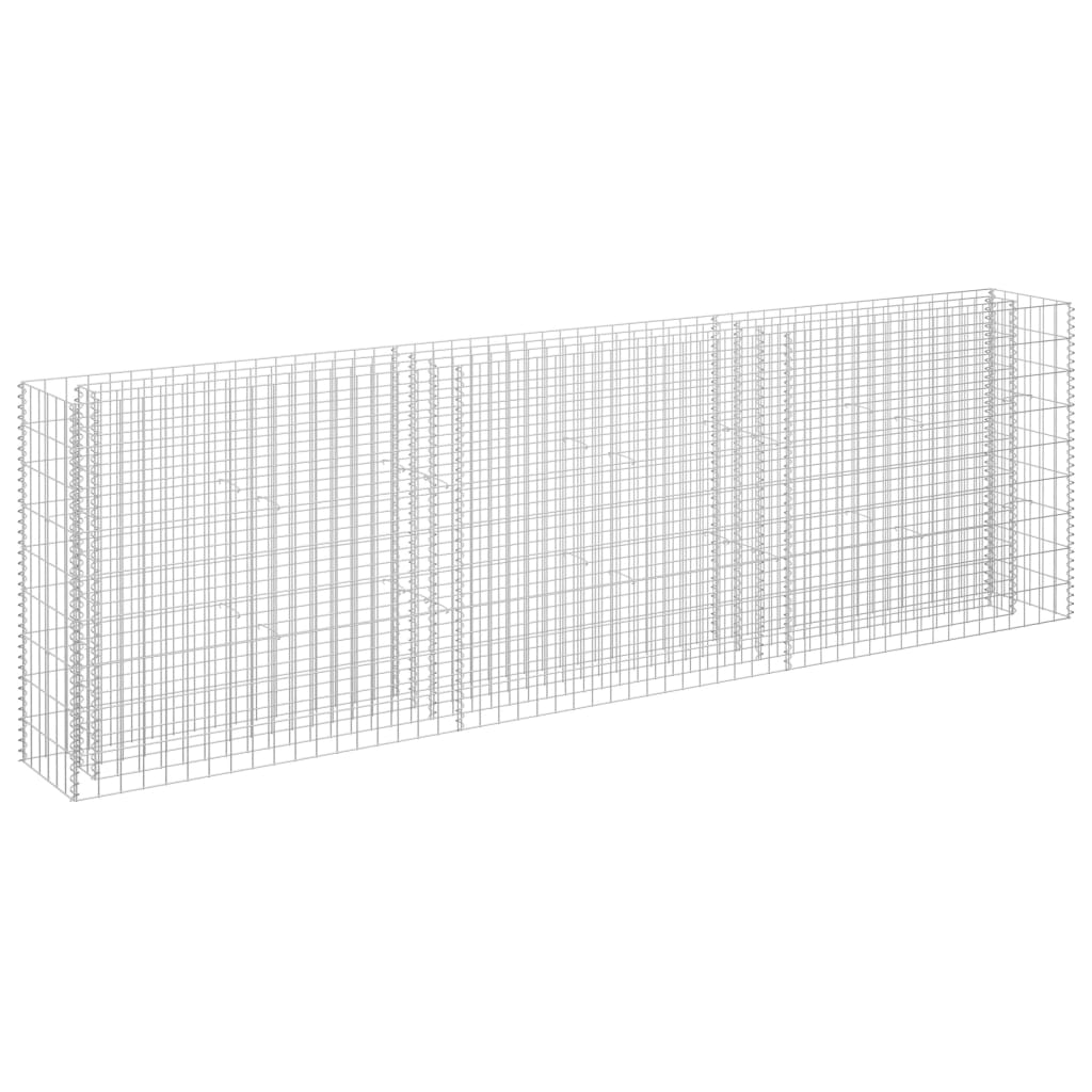 NNEVL Gabion Raised Bed Galvanised Steel 270x30x90 cm-1