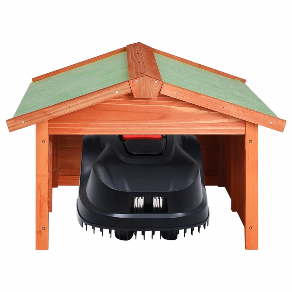 NNEVL Robotic Lawn Mower Garage 72x87x50 cm Solid Firwood-2