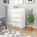 NNEVL Sideboard White 60x35x98.5 cm Engineered Wood-0