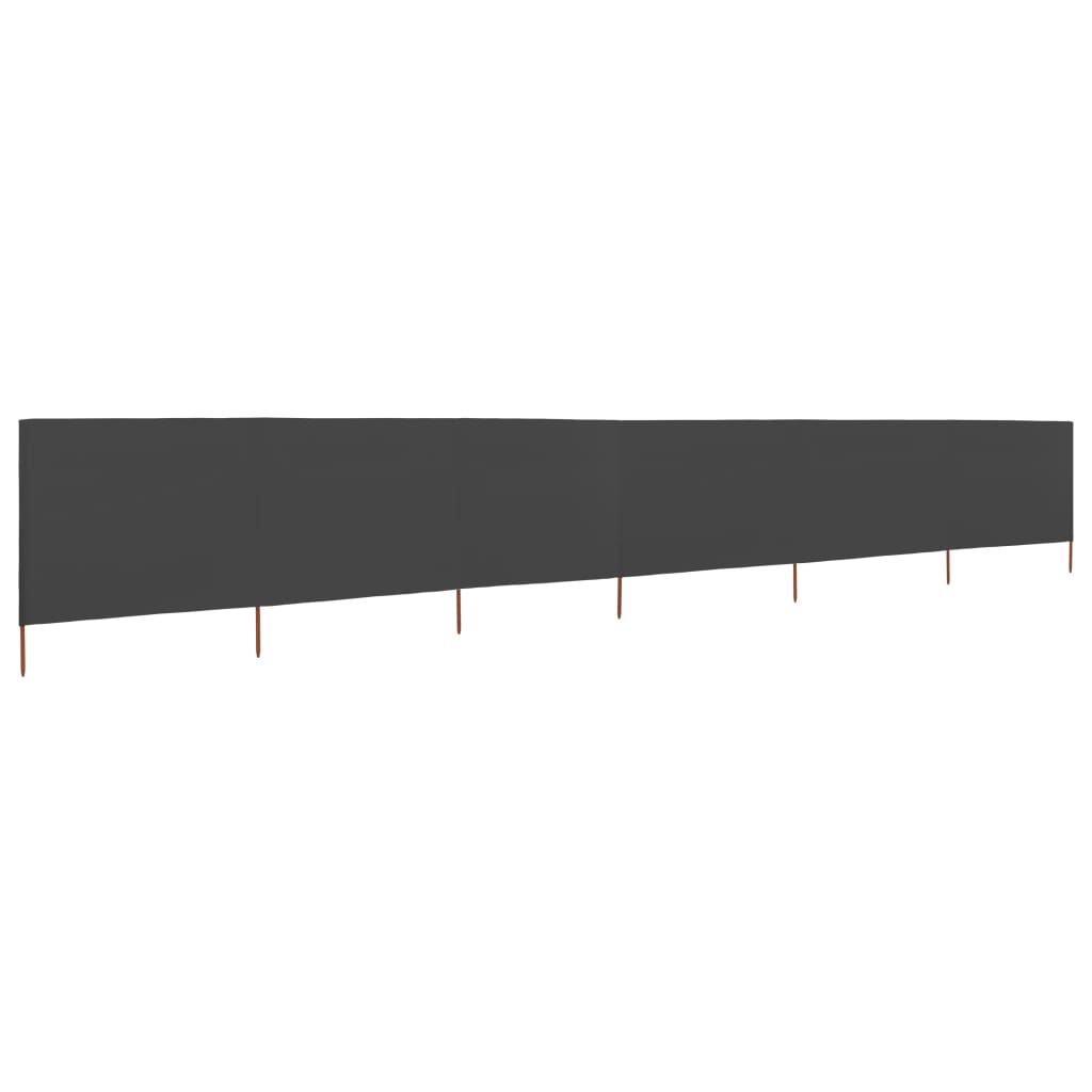 NNEVL 6-panel Wind Screen Fabric 800x160 cm Anthracite-1
