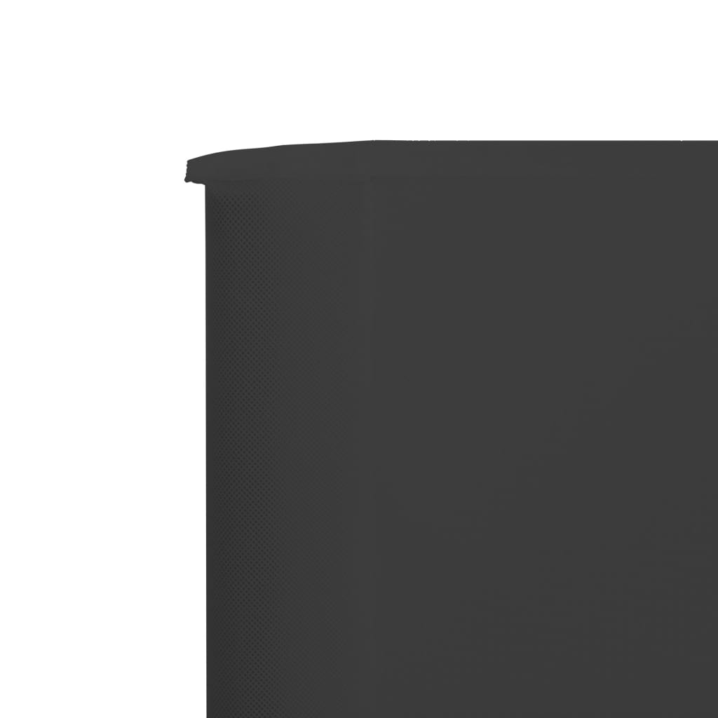 NNEVL 6-panel Wind Screen Fabric 800x160 cm Anthracite-3