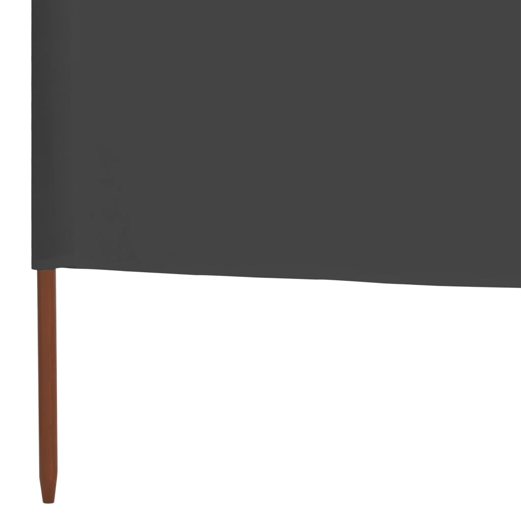 NNEVL 9-panel Wind Screen Fabric 1200x160 cm Anthracite-4