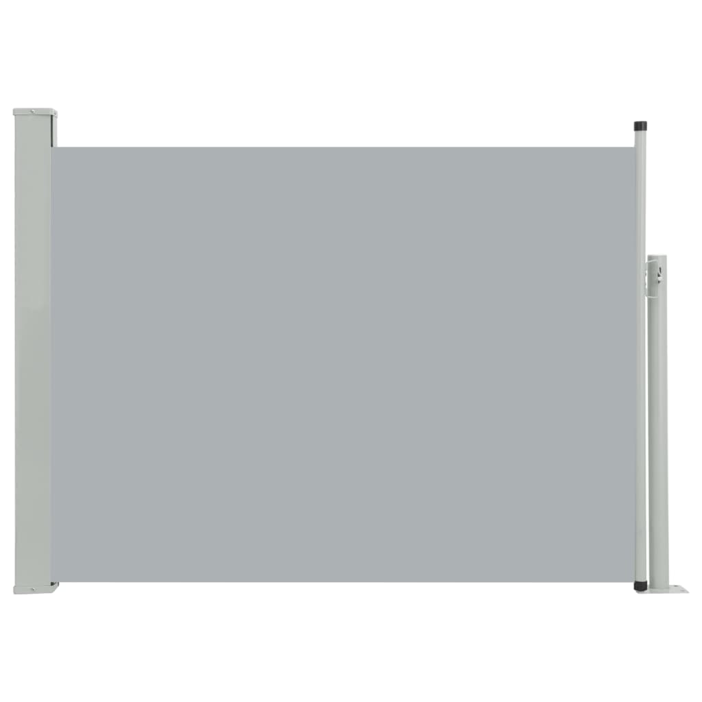 NNEVL Patio Retractable Side Awning 100x500 cm Grey-1